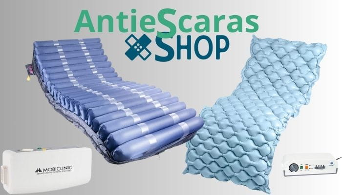 Colchón antiescaras con compresor